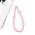 Pink Heart Phone Charm
