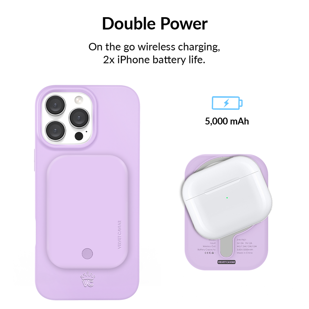 Lilac Gelato Portable MagSafe Charger Power Pack