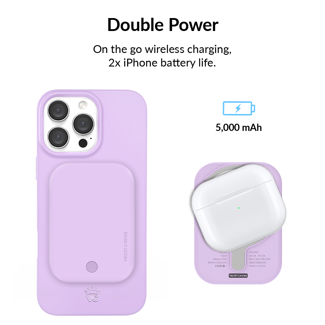 Lilac Gelato Portable MagSafe Charger Power Pack
