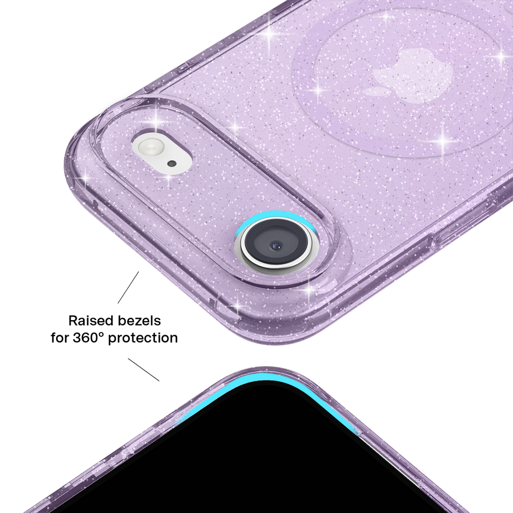 Lilac Stardust Glitter iPhone Case