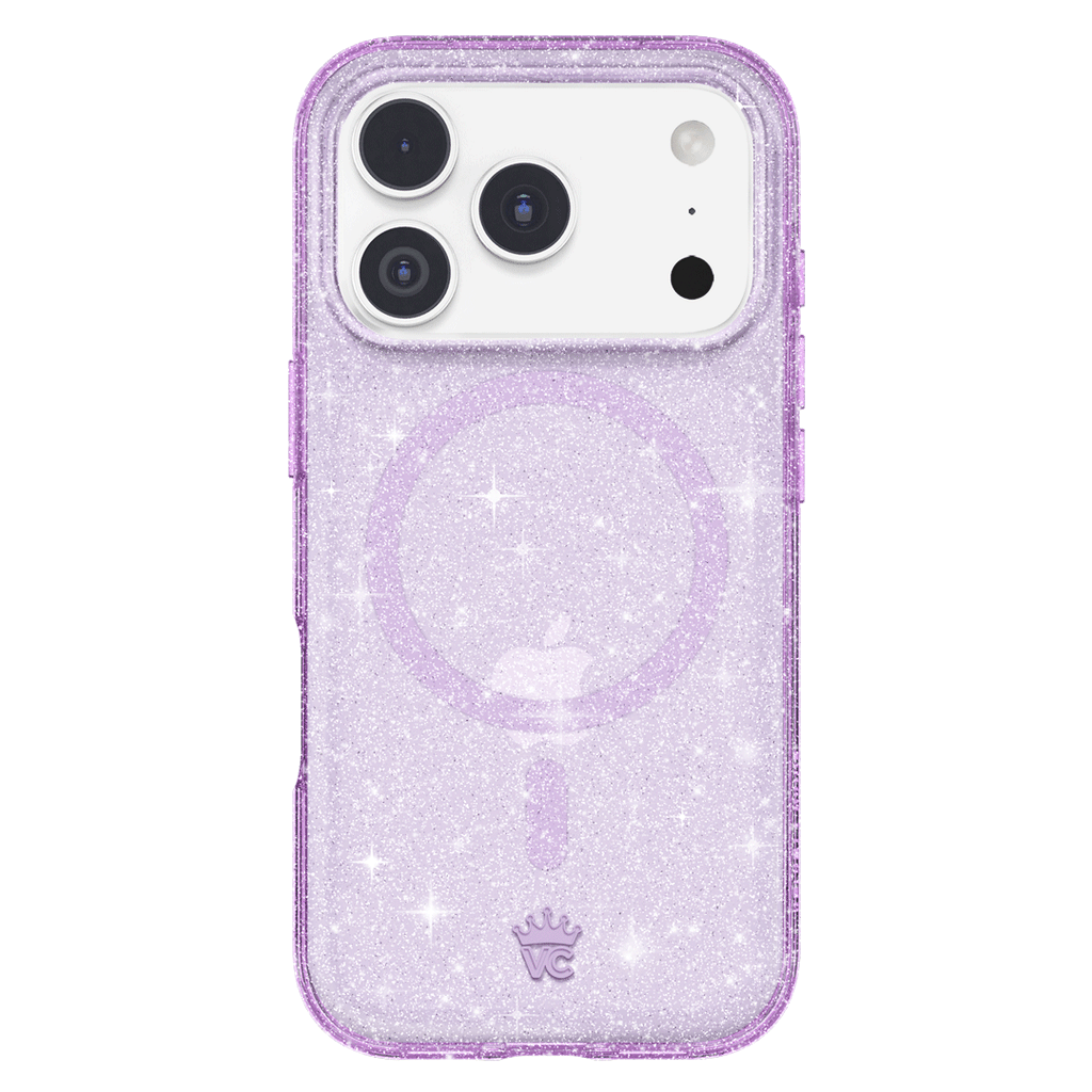 Lilac Stardust Glitter iPhone Case