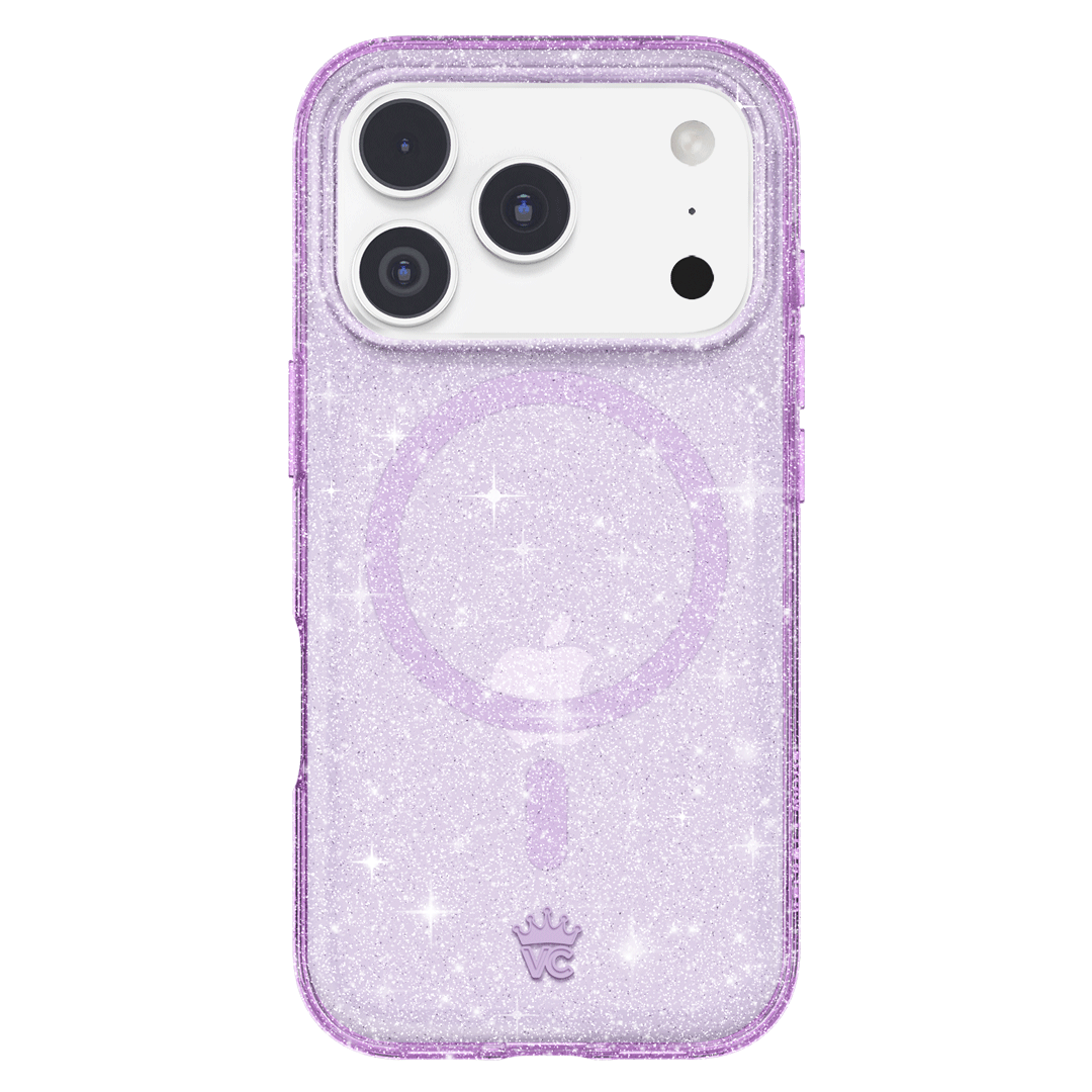 Lilac Stardust Glitter iPhone Case