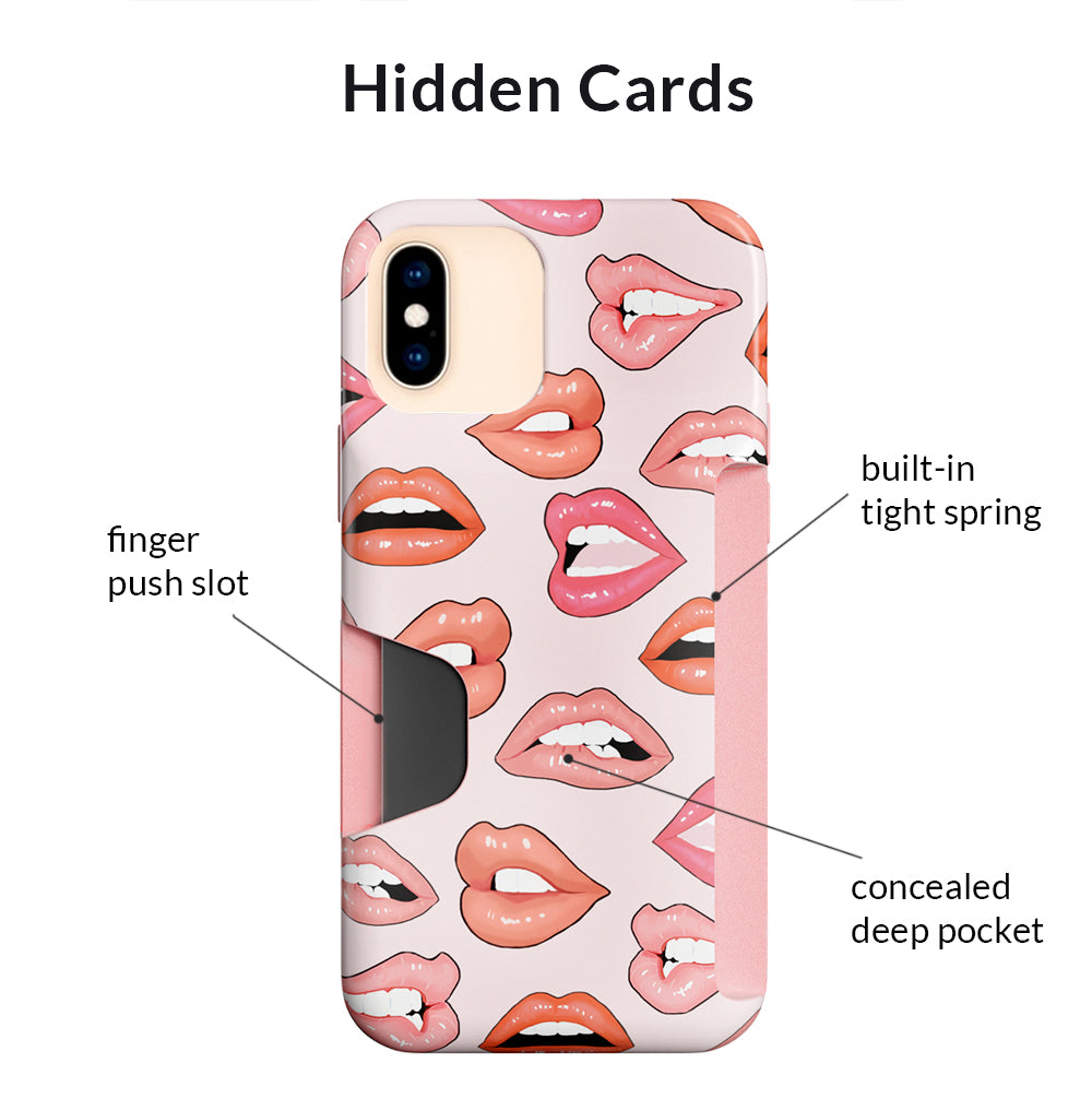 Nude Lips iPhone Wallet Case