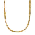 Mask Chain Necklace - 5mm Curb in Gold