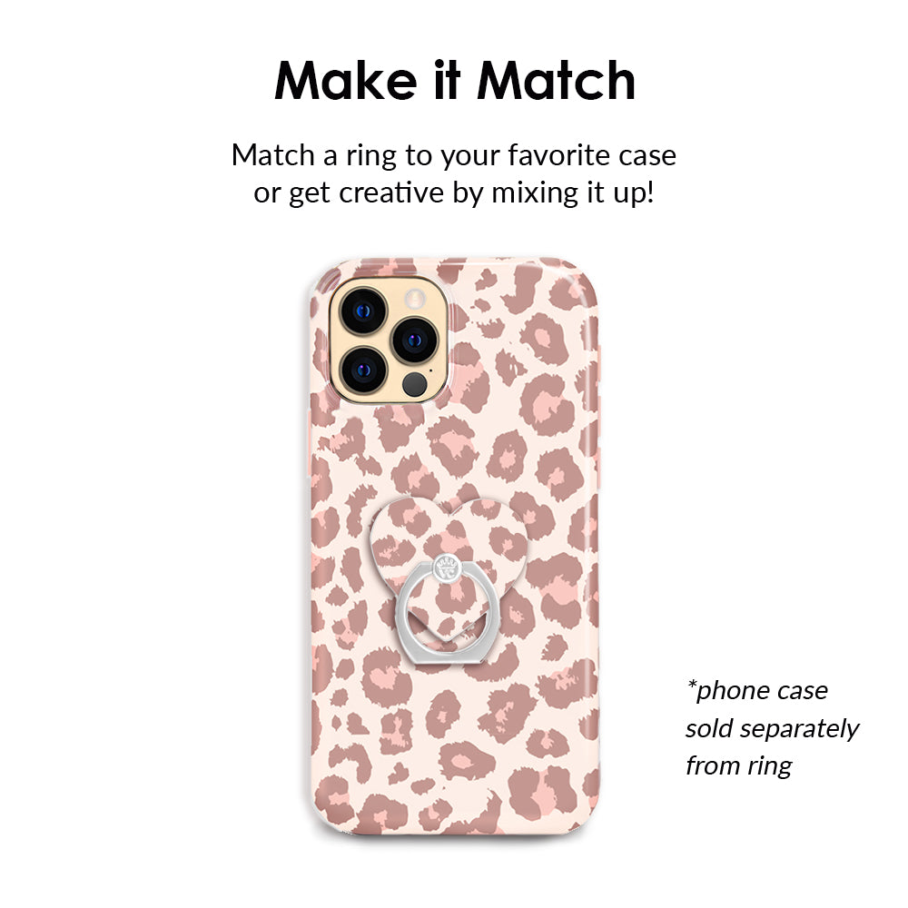 Blush Leopard Phone Ring