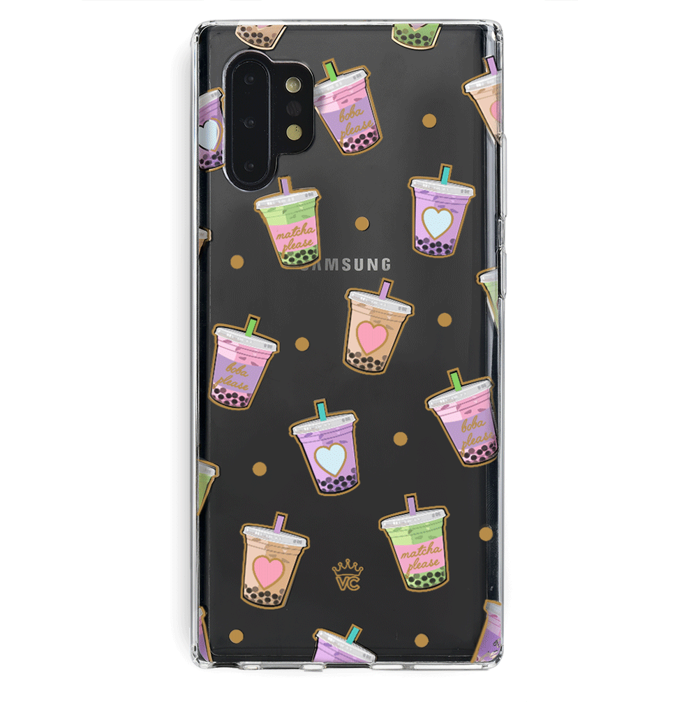 Matcha Samsung Galaxy Case Clear