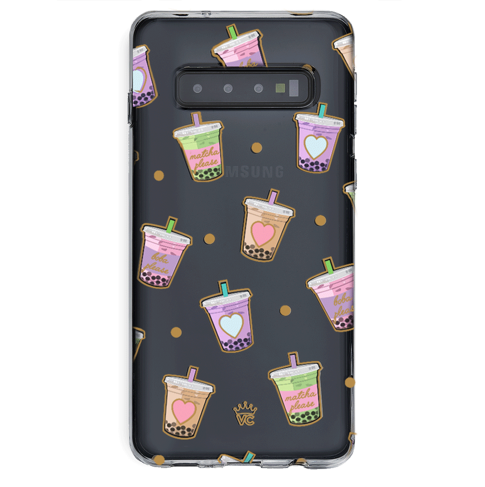 Matcha Samsung Galaxy Case Clear