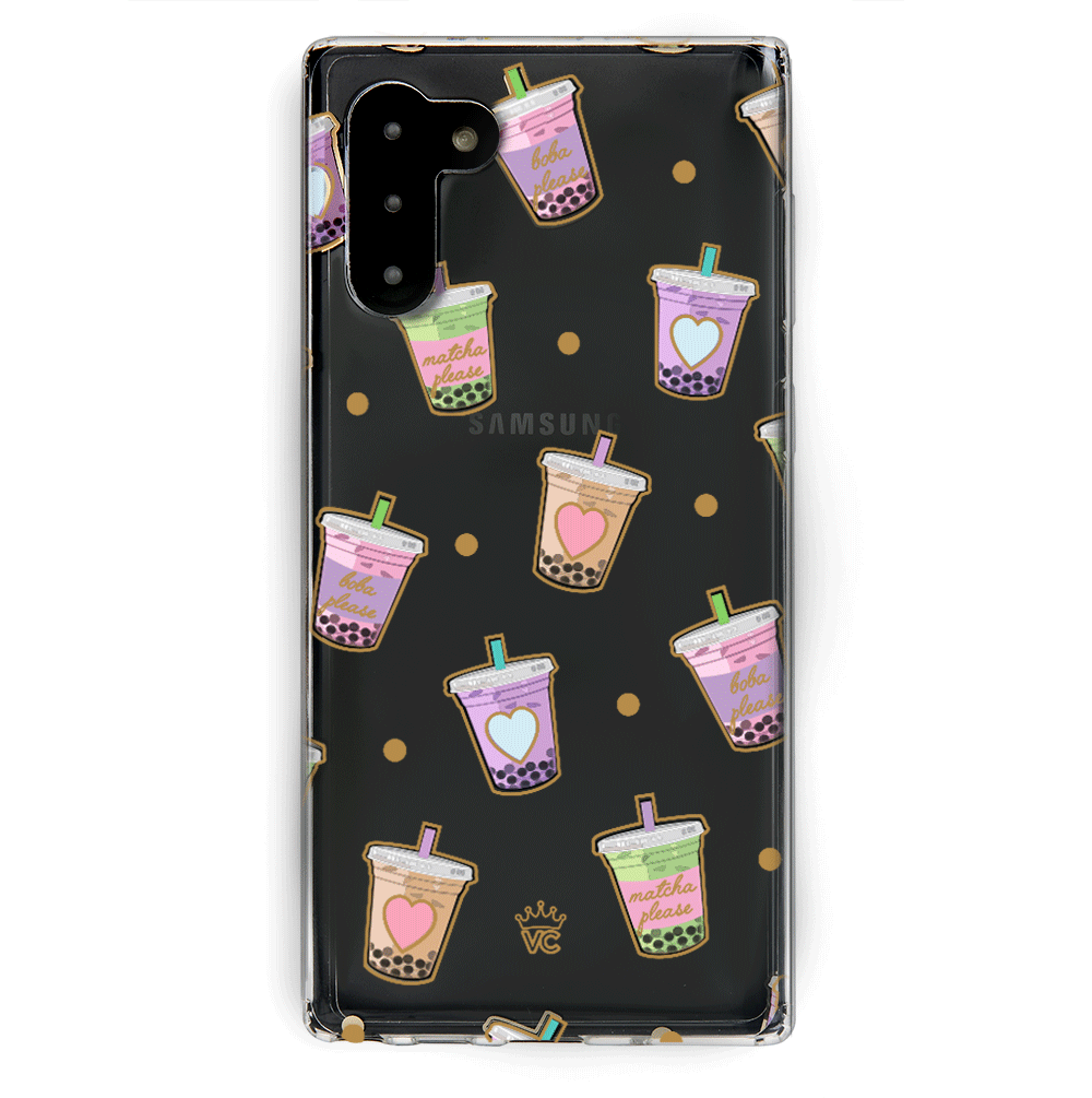 Matcha Samsung Galaxy Case Clear