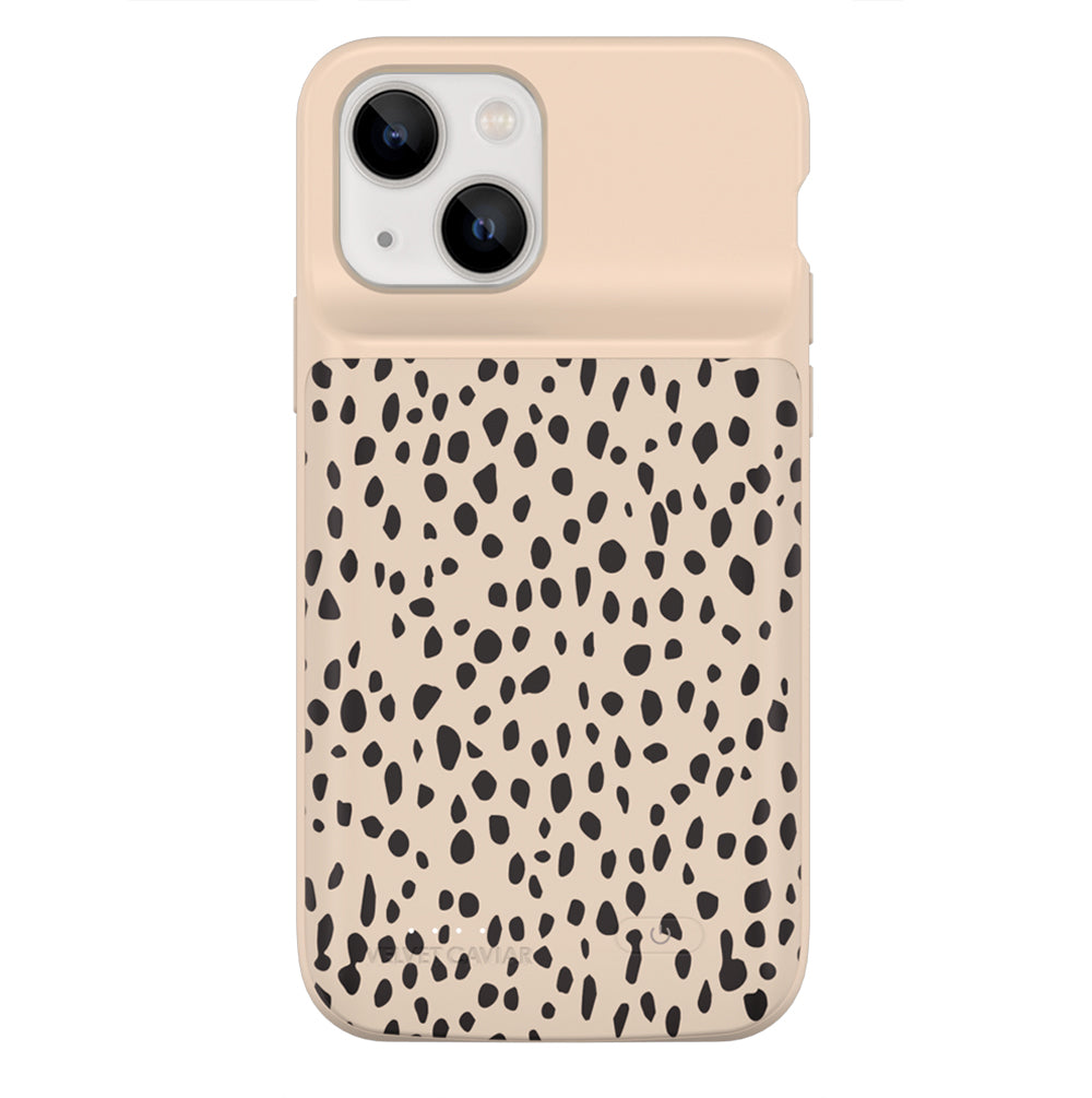 Spotted Cheetah iPhone Charging Case