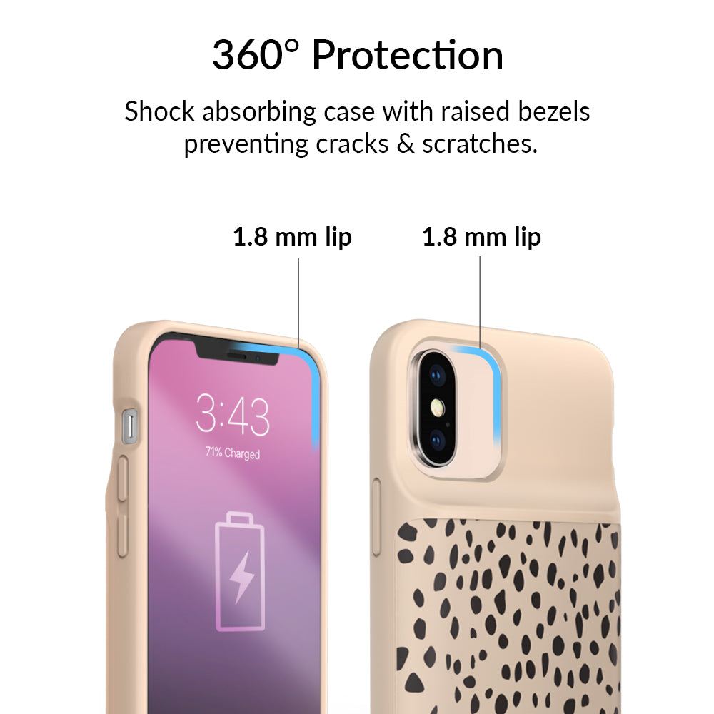 Spotted Cheetah iPhone Charging Case