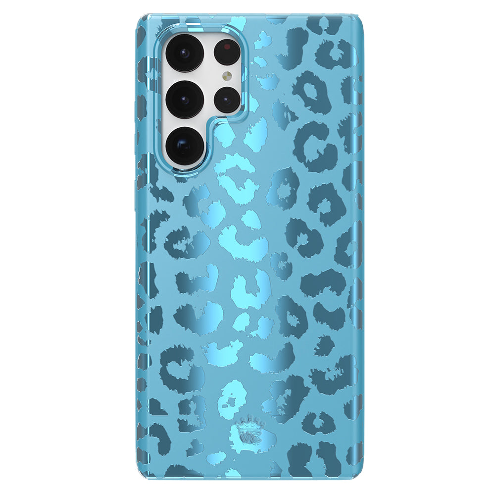 Blue Sapphire Leopard Samsung Case