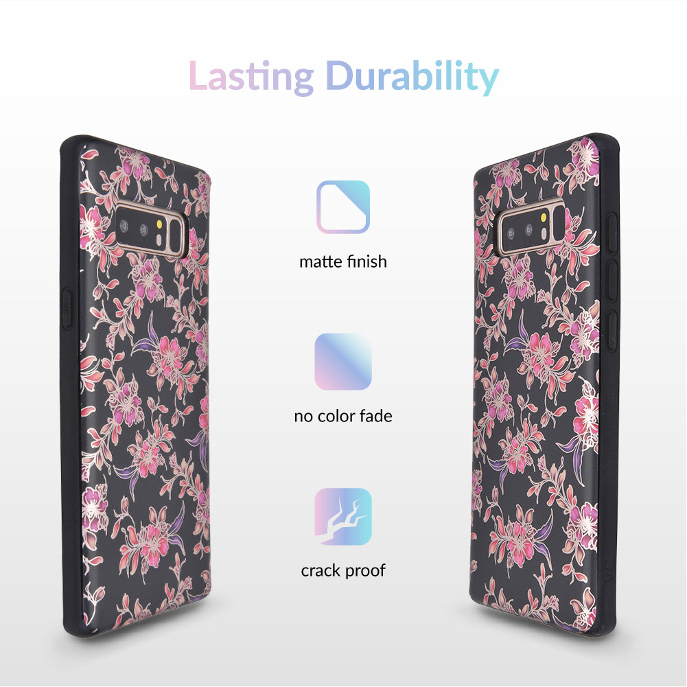 Midnight Floral Chrome Samsung Galaxy Case