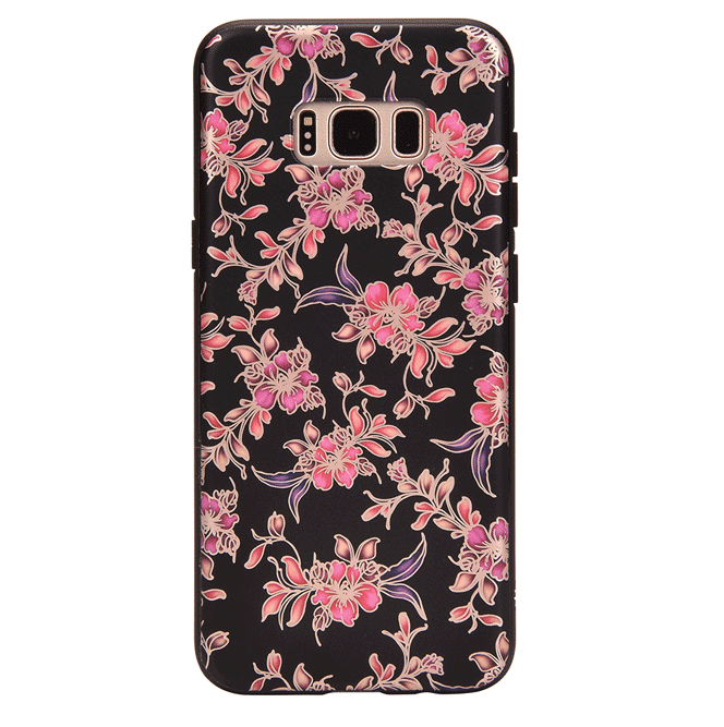 Midnight Floral Chrome Samsung Galaxy Case