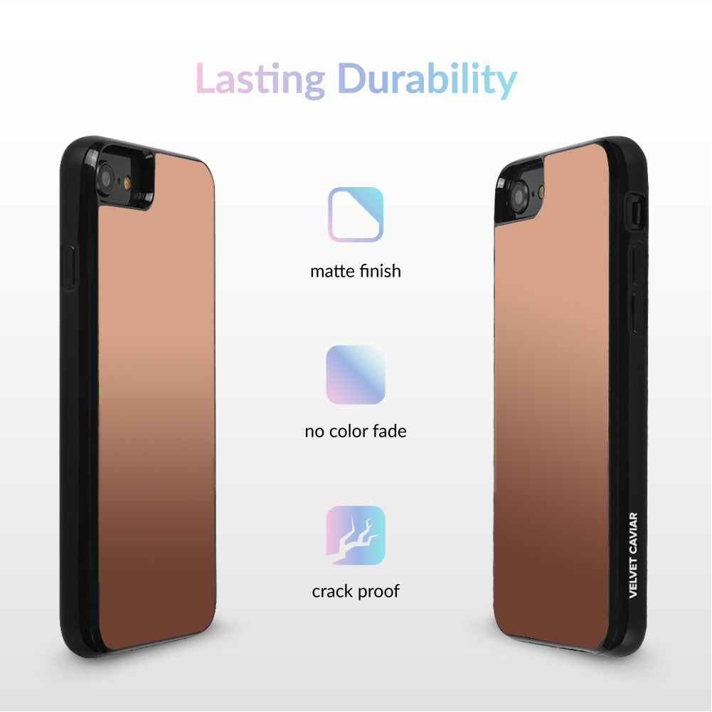 Rose Gold Reflective Mirror iPhone Case