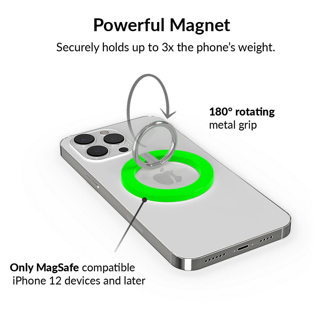 Neon Green MagSafe Grip Ring