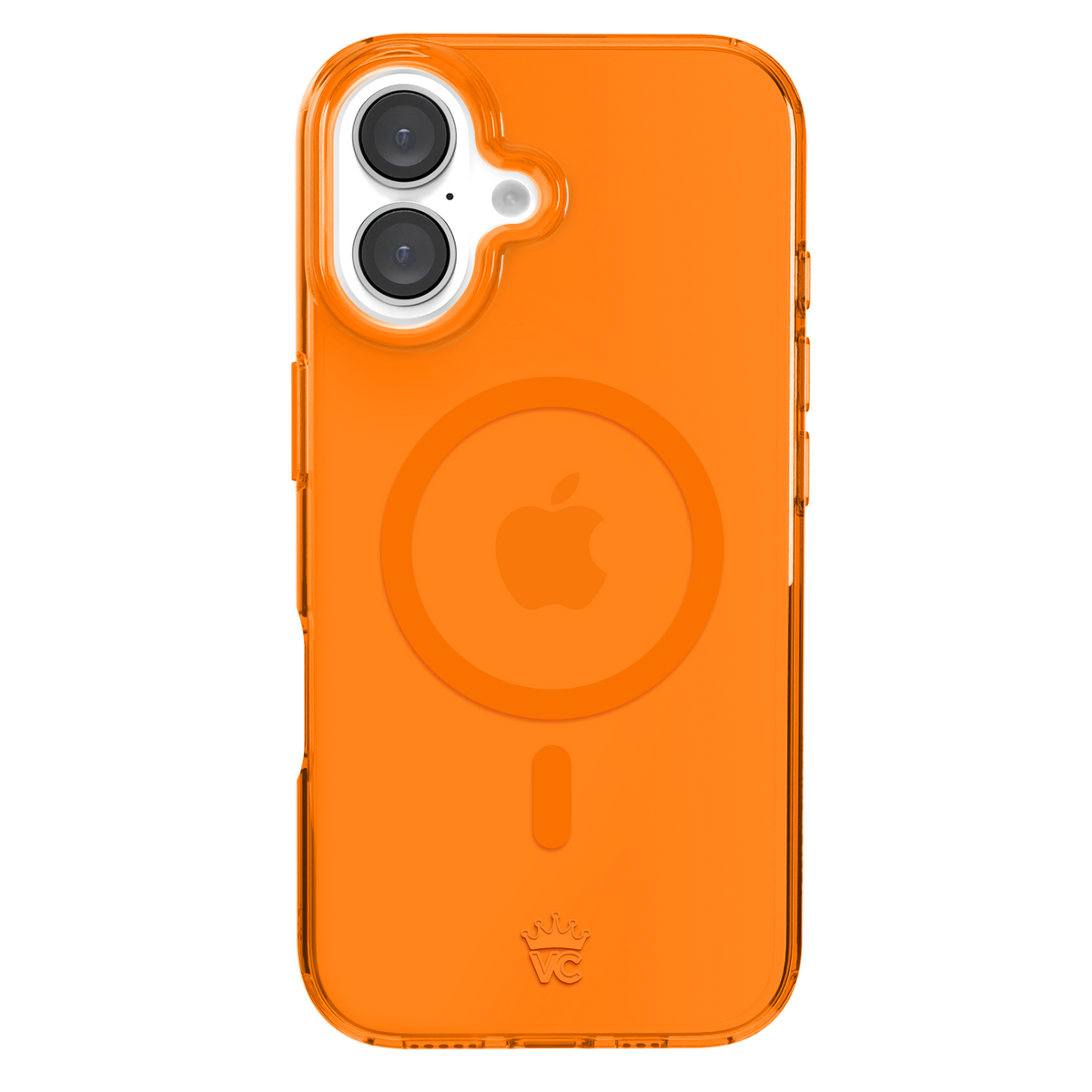 Neon Orange Clear iPhone Case