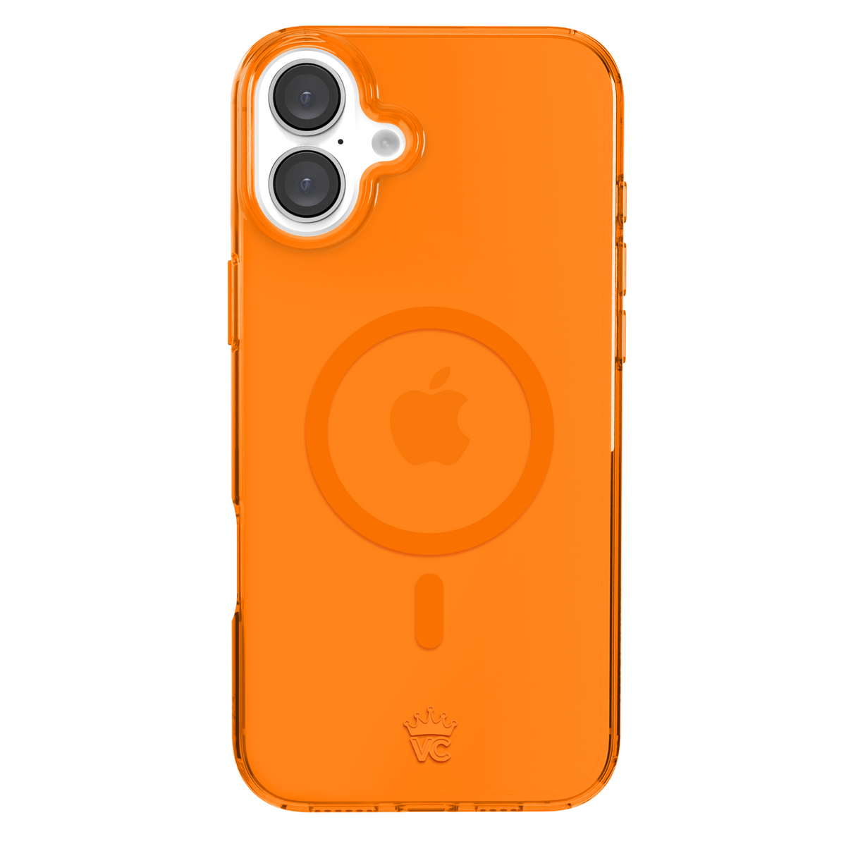 Neon Orange Clear iPhone Case