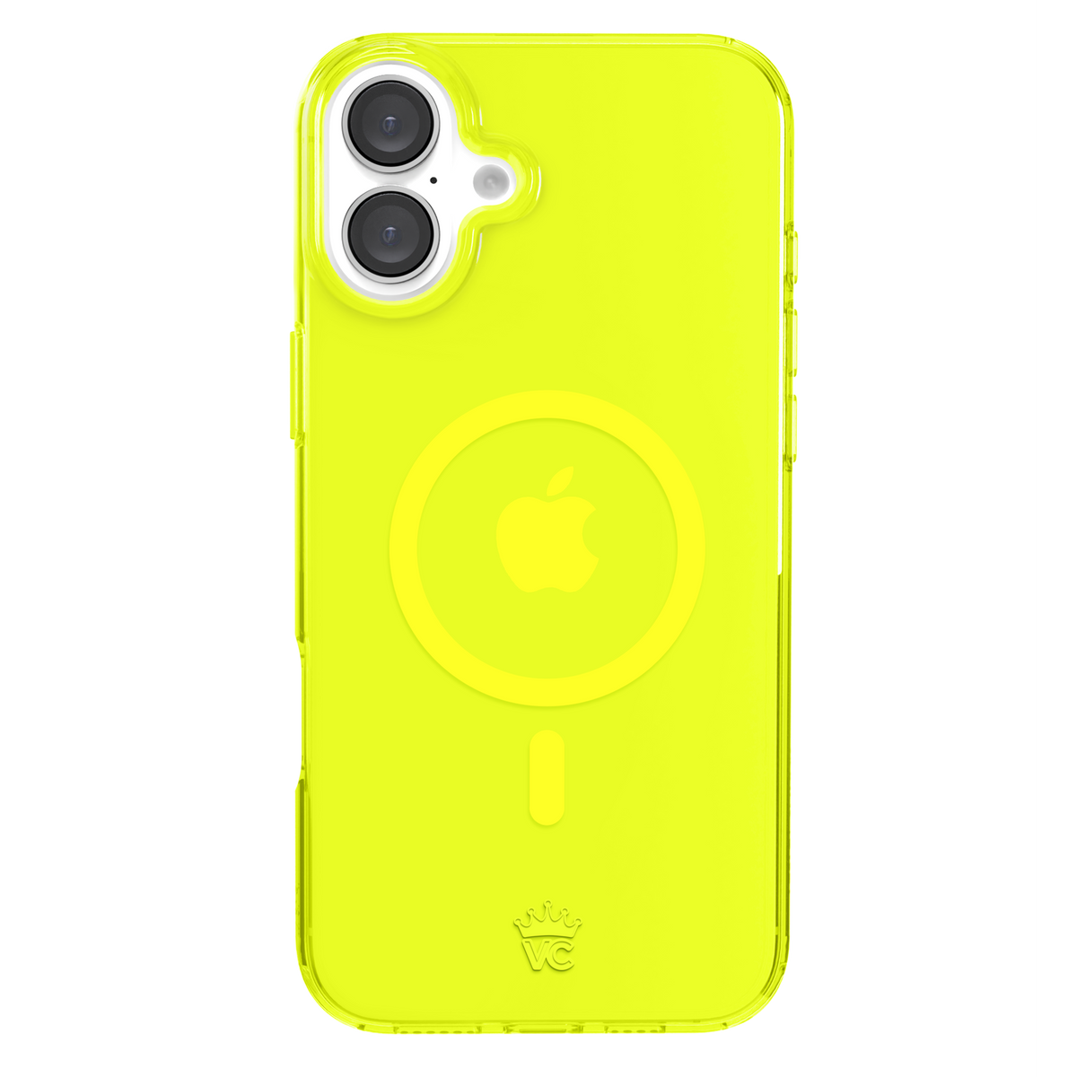 Neon Yellow Clear iPhone Case