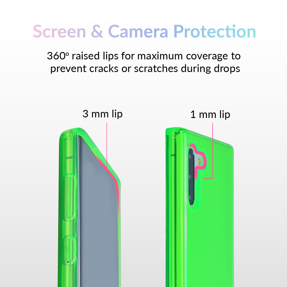 Neon Green Clear Samsung Case