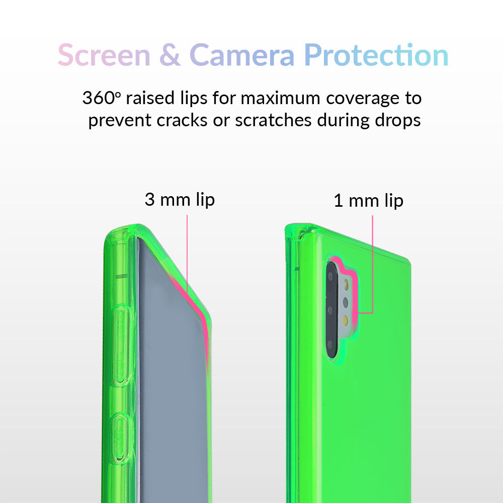 Neon Green Clear Samsung Case