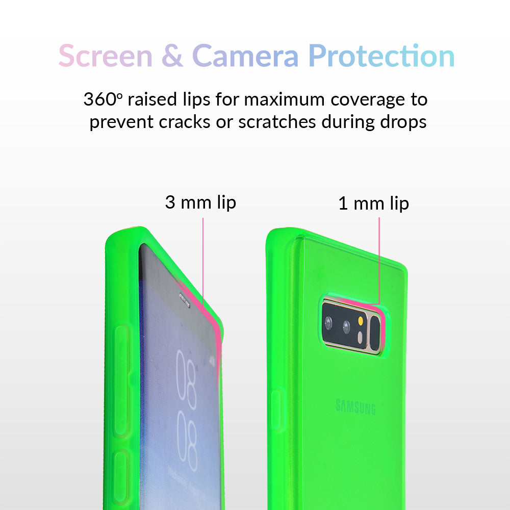 Neon Green Clear Samsung Case