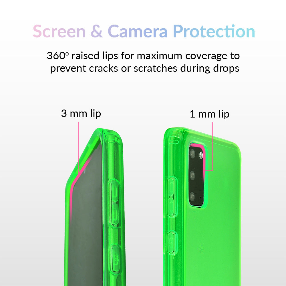 Neon Green Clear Samsung Case