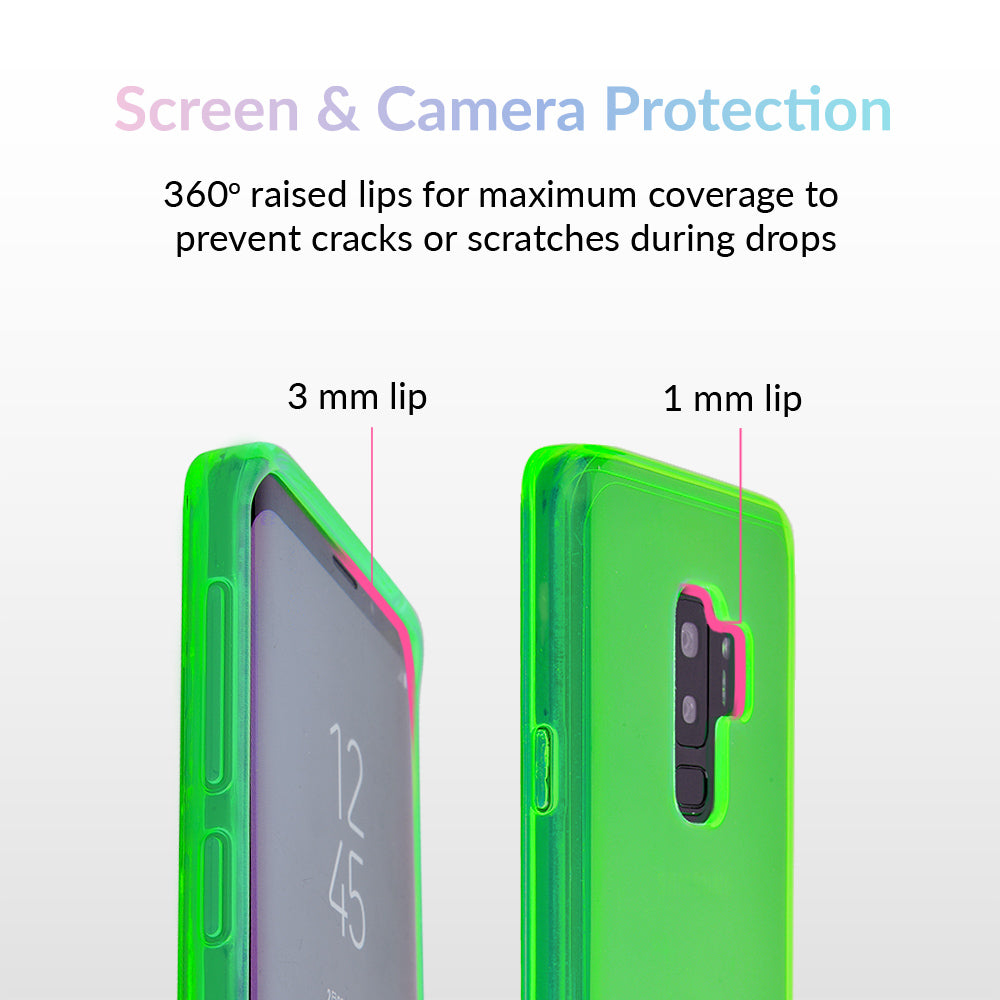 Neon Green Clear Samsung Case