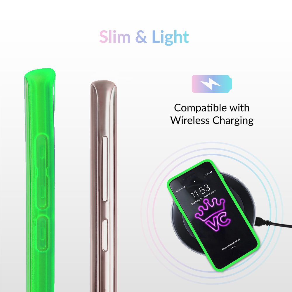 Neon Green Clear Samsung Case