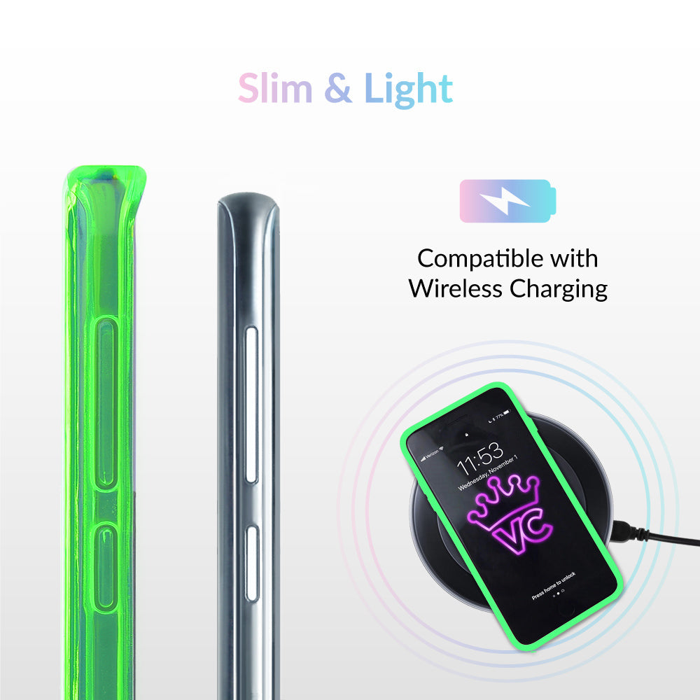Neon Green Clear Samsung Case