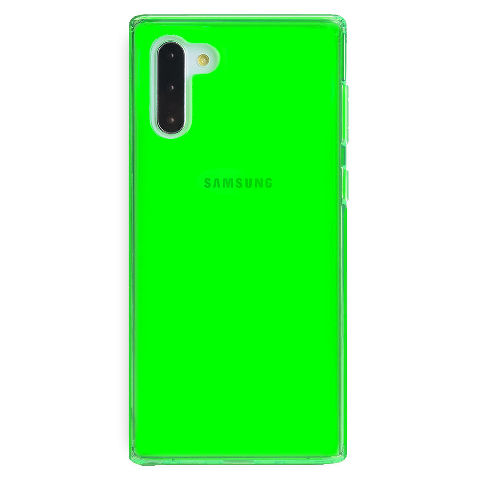 Neon Green Clear Samsung Case