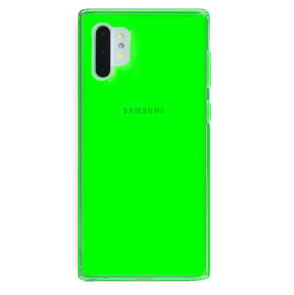 Neon Green Clear Samsung Case