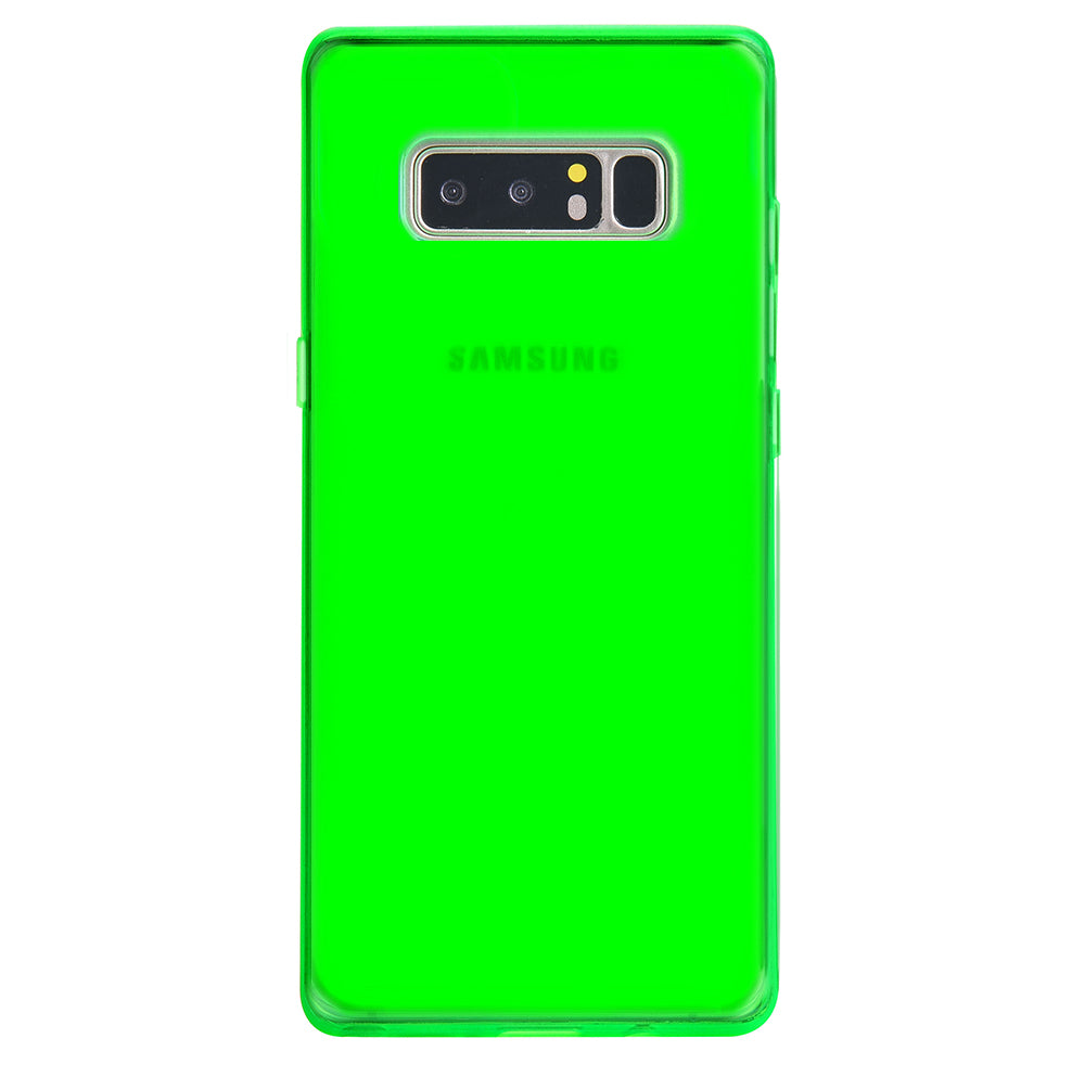 Neon Green Clear Samsung Case