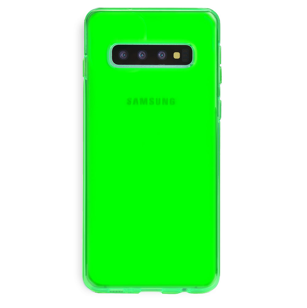 Neon Green Clear Samsung Case