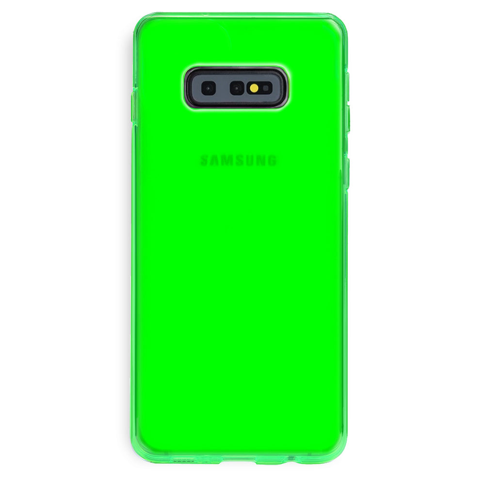 Neon Green Clear Samsung Case