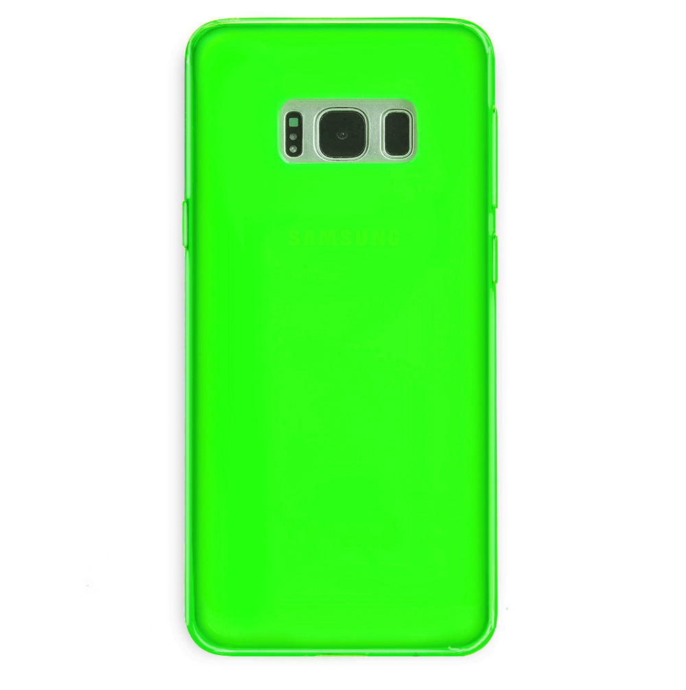 Neon Green Clear Samsung Case