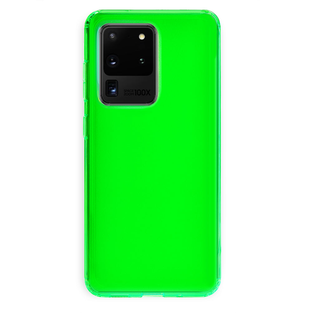 Neon Green Clear Samsung Case