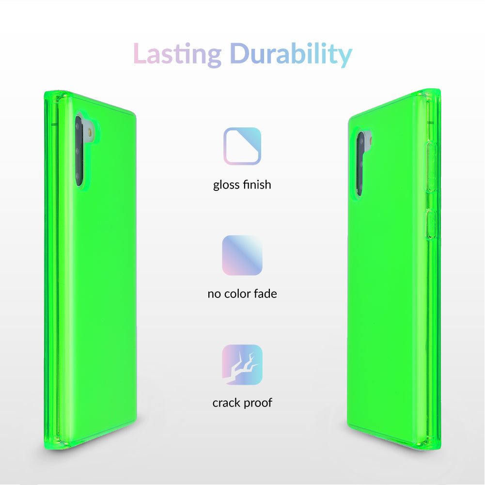 Neon Green Clear Samsung Case