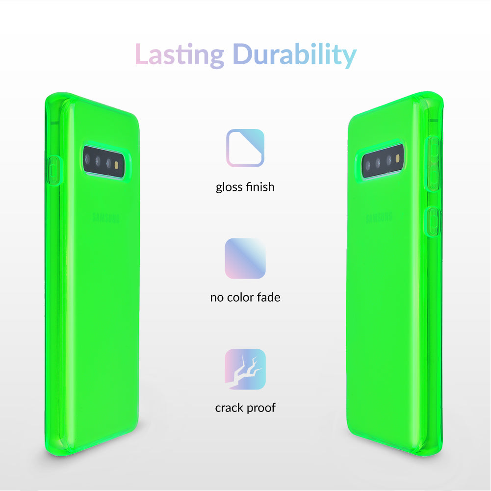 Neon Green Clear Samsung Case