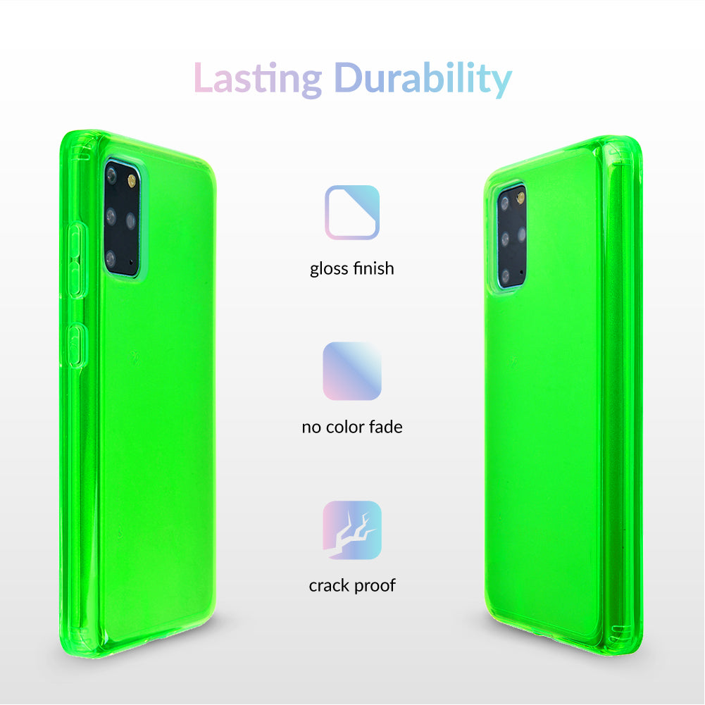 Neon Green Clear Samsung Case
