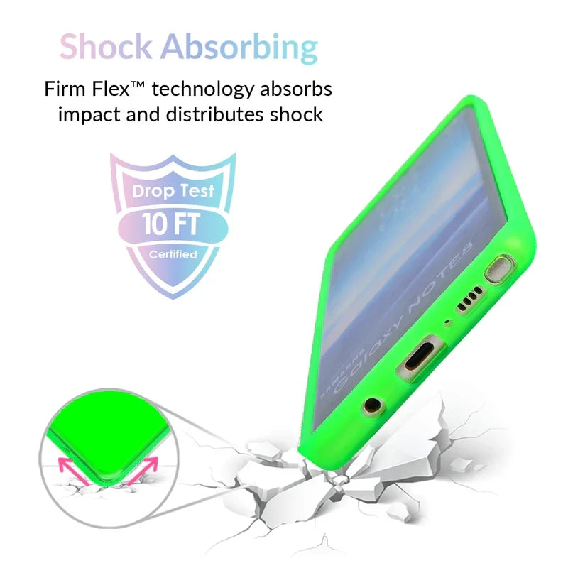 Neon Green Clear Samsung Case