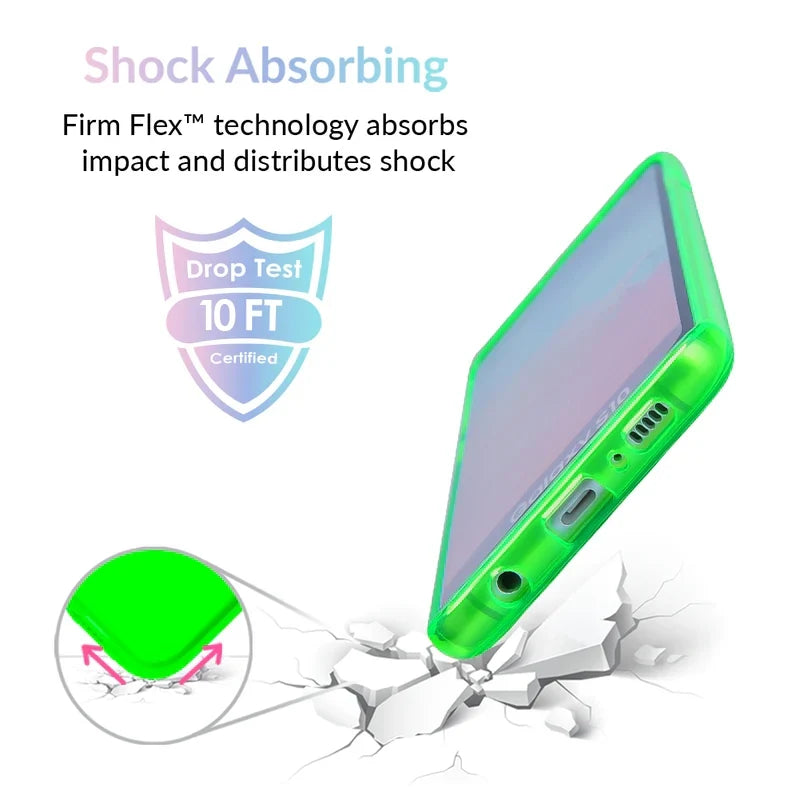 Neon Green Clear Samsung Case