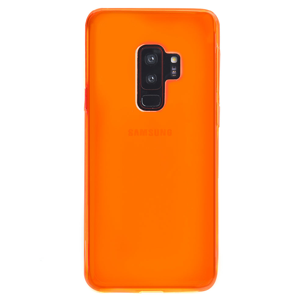 Neon Orange Clear Samsung Case