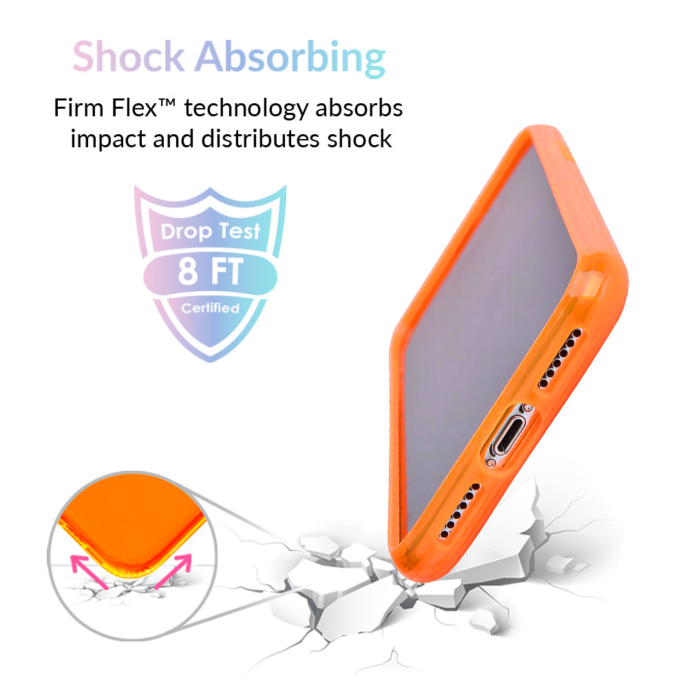 Neon Orange Clear iPhone Case