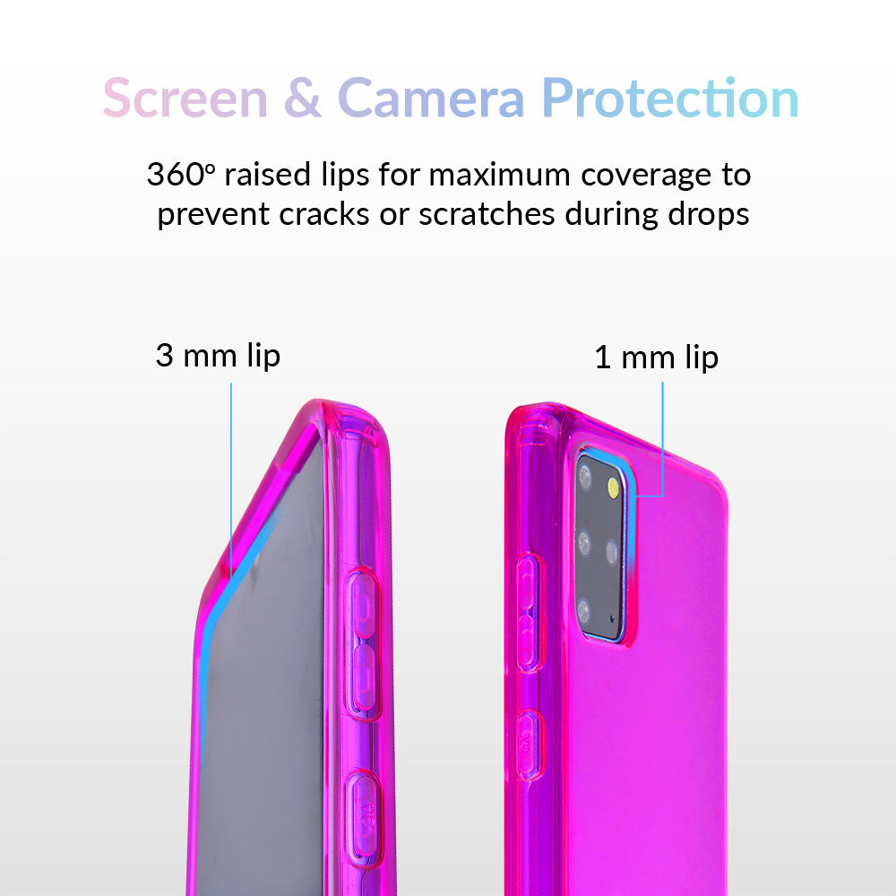 Neon Purple Clear Samsung Case