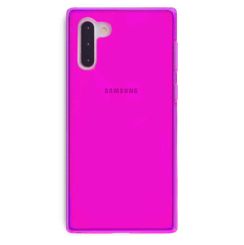 Neon Purple Clear Samsung Case