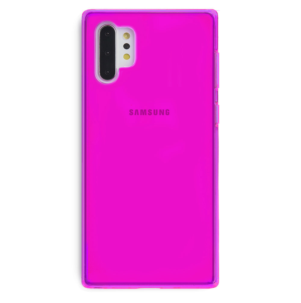 Neon Purple Clear Samsung Case