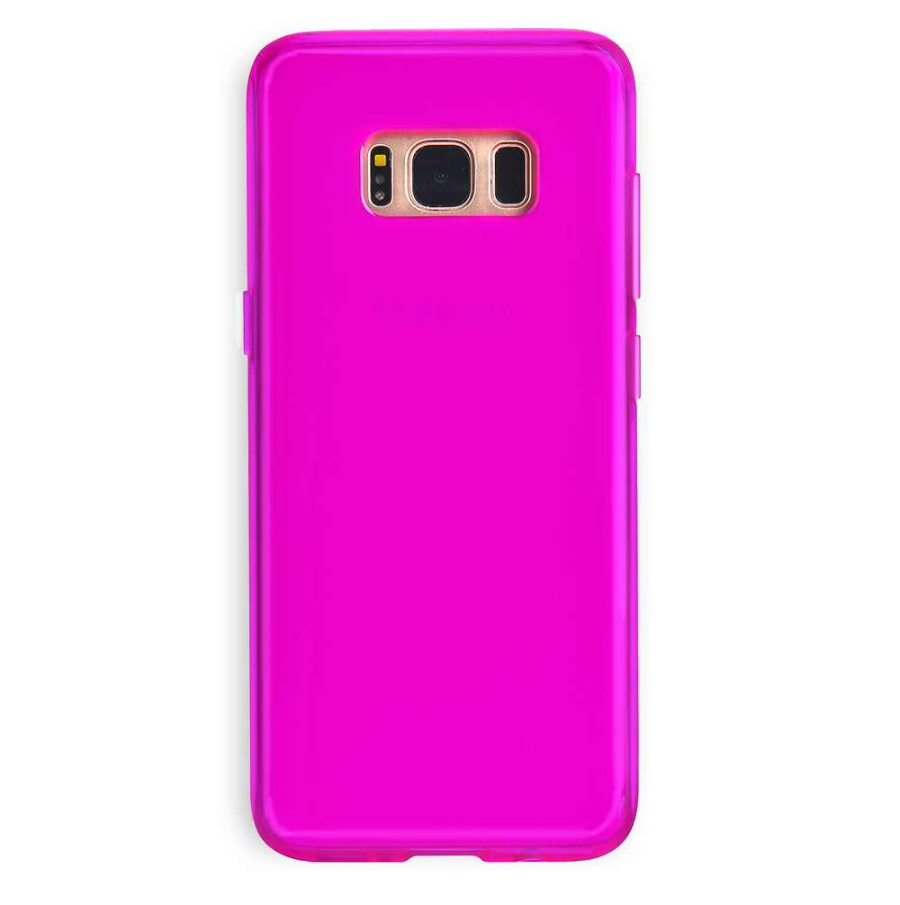 Neon Purple Clear Samsung Case