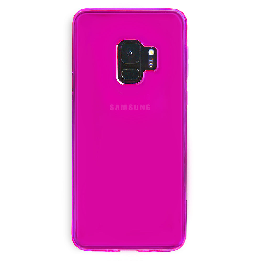 Neon Purple Clear Samsung Case
