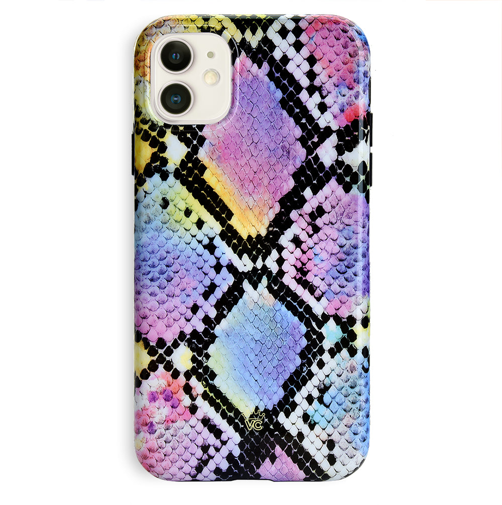 Neon Snakeskin iPhone Case