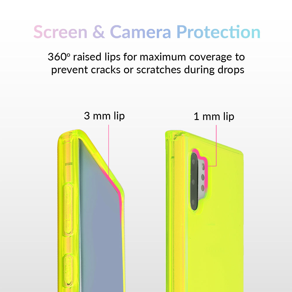 Neon Yellow Clear Samsung Case
